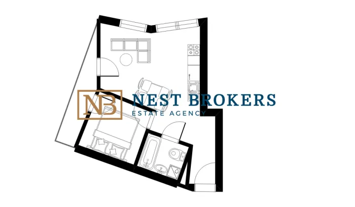 Mieszkanie 2-pokojowe Kraków Śródmieście, ul. Mogilska