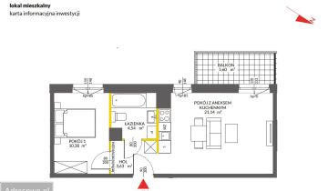 Mieszkanie 2-pokojowe Warszawa Ursus, ul. Edwarda Habicha