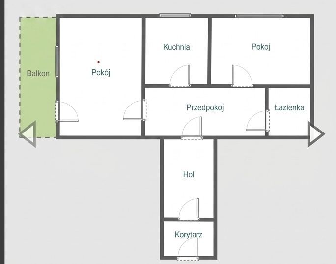 Mieszkanie 3-pokojowe Łódź Widzew, ul. Beli Bartoka. Zdjęcie 3