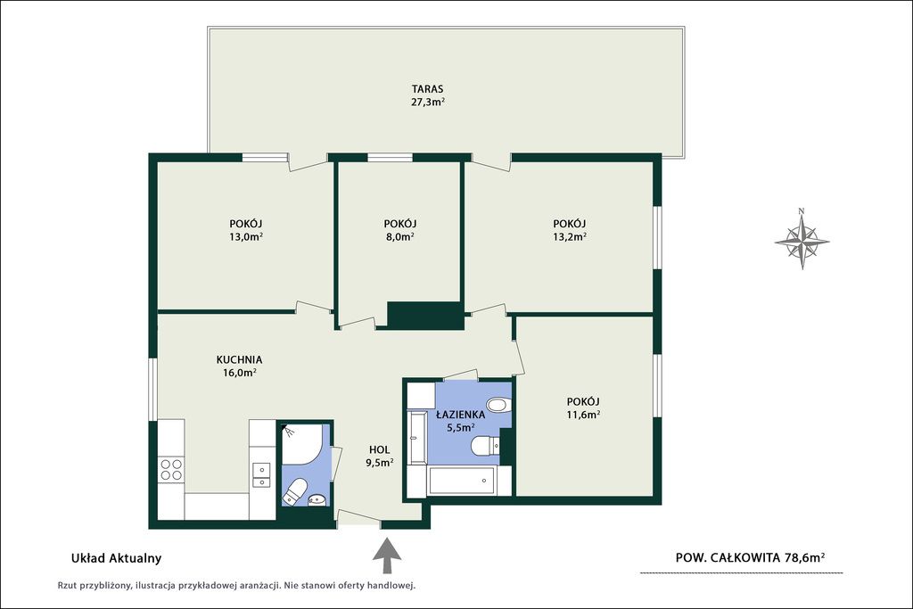 Mieszkanie 4-pokojowe Warszawa Ursus, ul. Elżbiety Rakuszanki. Zdjęcie 10
