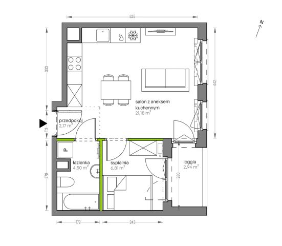 Mieszkanie 2-pokojowe Kraków Płaszów, ul. Myśliwska. Zdjęcie 25