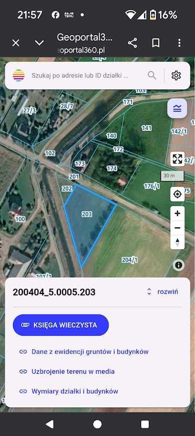 Działka rolno-budowlana Czarna Wieś. Zdjęcie 2