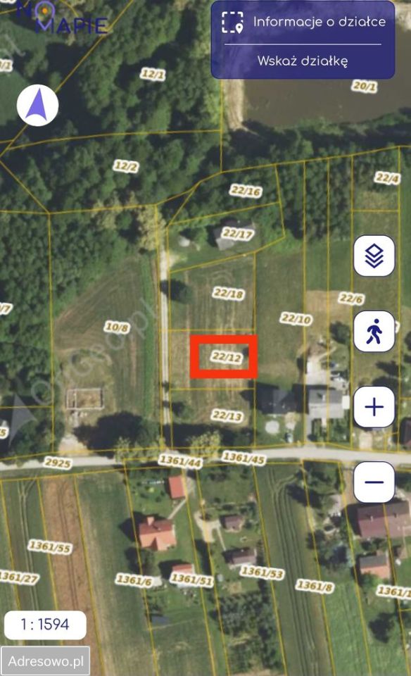 Działka rolno-budowlana Polanka Wielka. Zdjęcie 1