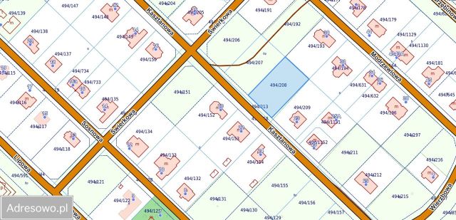 Działka budowlana Stanowice, ul. Kasztanowa. Zdjęcie 1