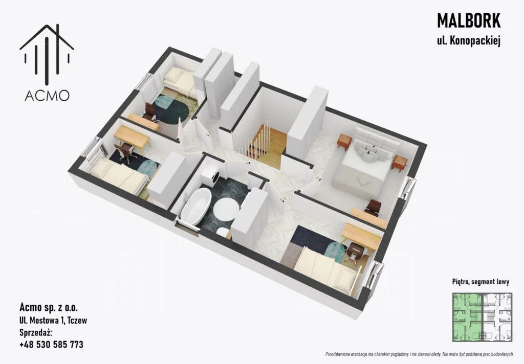 bliźniak, 5 pokoi Malbork, ul. Haliny Konopackiej. Zdjęcie 5