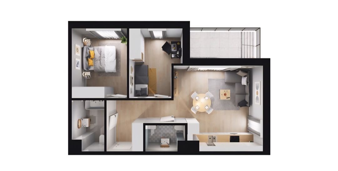 Mieszkanie 3-pokojowe Katowice Piotrowice, ul. Rzepakowa. Zdjęcie 2