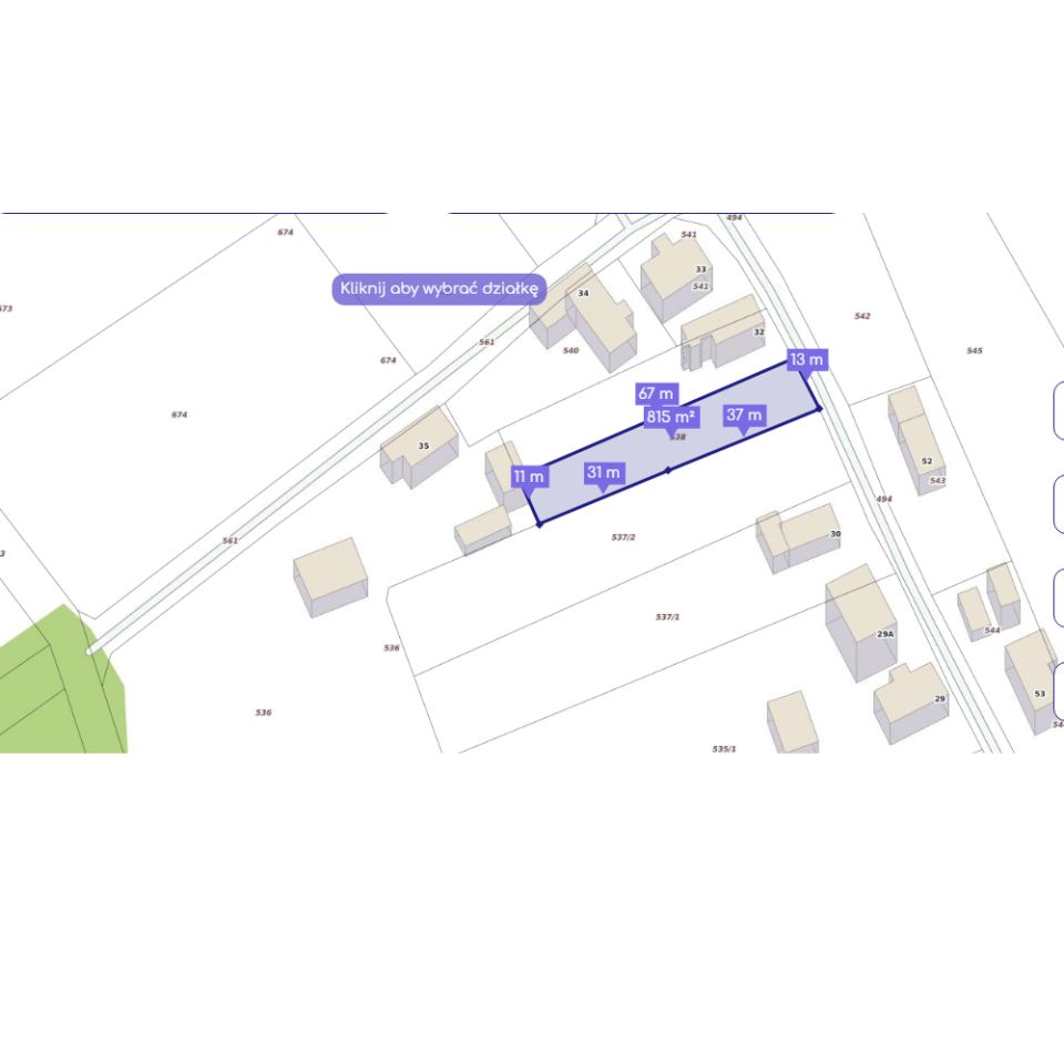 Działka budowlana Puszyna. Zdjęcie 2