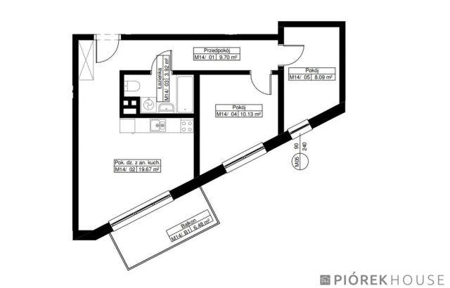 Mieszkanie 3-pokojowe Warszawa Białołęka, pl. Światowida. Zdjęcie 2