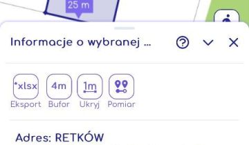 Działka budowlana Retków