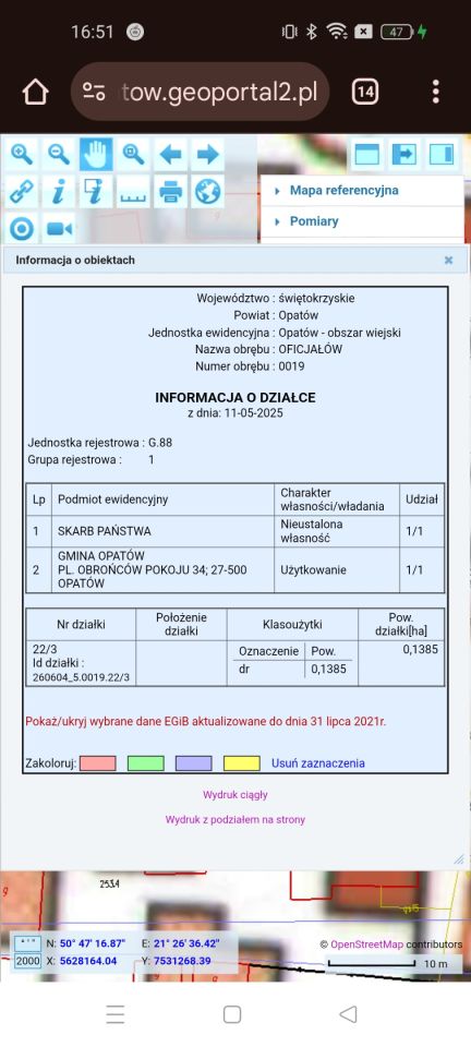 Działka rolna Oficjałów. Zdjęcie 3