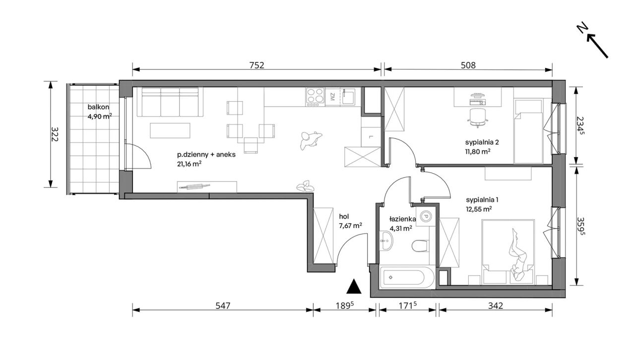 Mieszkanie 3-pokojowe Warszawa Włochy, ul. Trzcinowa. Zdjęcie 7