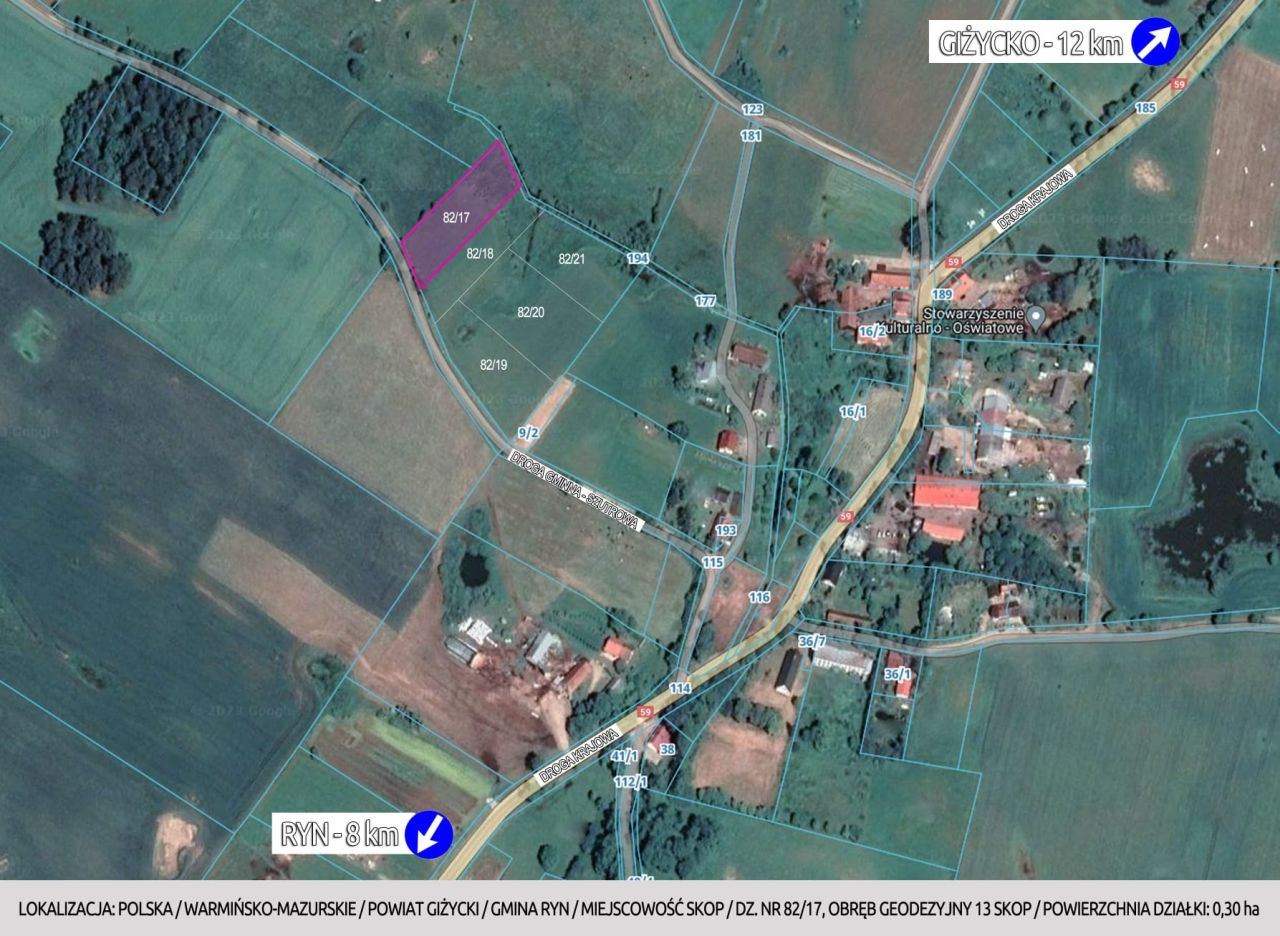 Działka rolno-budowlana Skop. Zdjęcie 3