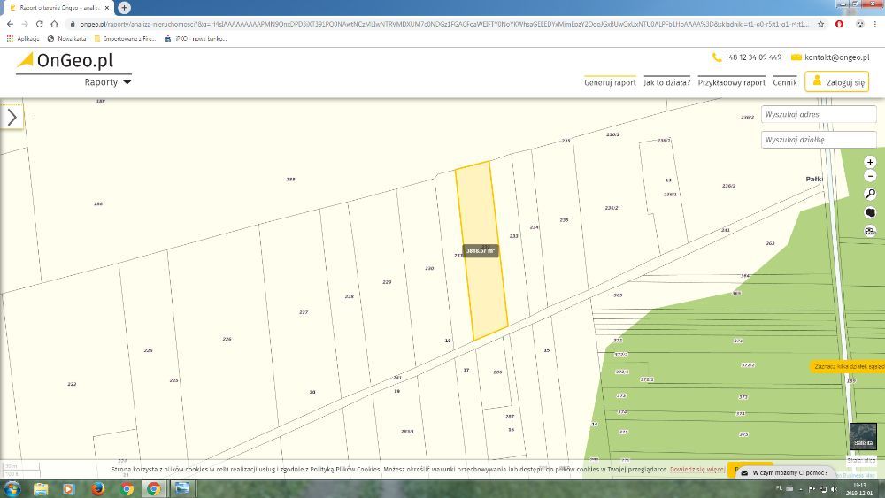 Działka rolno-budowlana Pałki. Zdjęcie 2