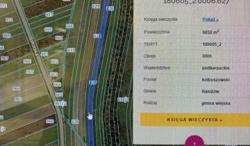 Działka rolna Raniżów, ul. Wolska