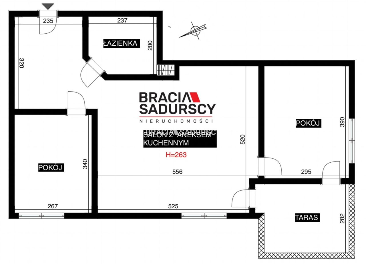 Mieszkanie 3-pokojowe Kraków Podgórze, ul. Na Zakolu Wisły. Zdjęcie 3
