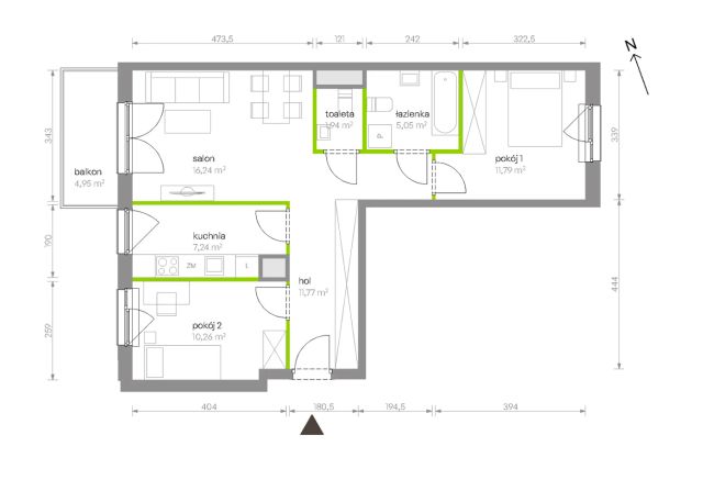 Mieszkanie 3-pokojowe Warszawa Chrzanów, ul. Szeligowska. Zdjęcie 8