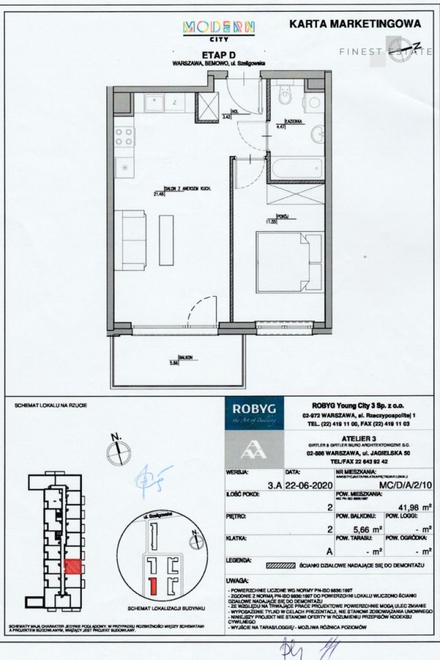Mieszkanie 2-pokojowe Warszawa Bemowo, ul. Szeligowska. Zdjęcie 20