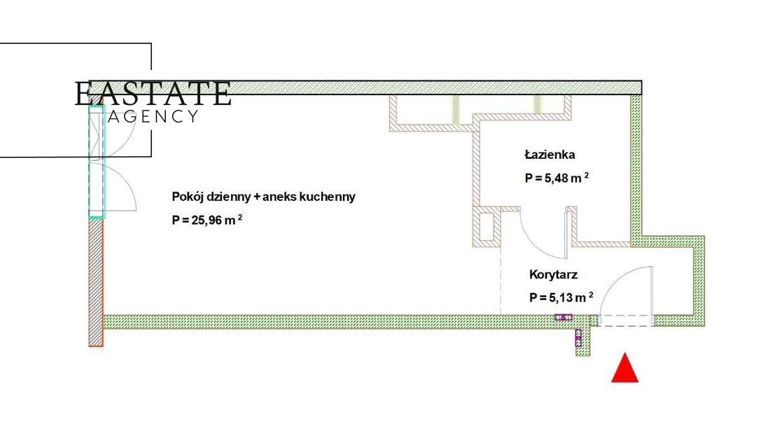 Mieszkanie 1-pokojowe Warszawa Mokotów, ul. Jana Pawła Woronicza. Zdjęcie 16