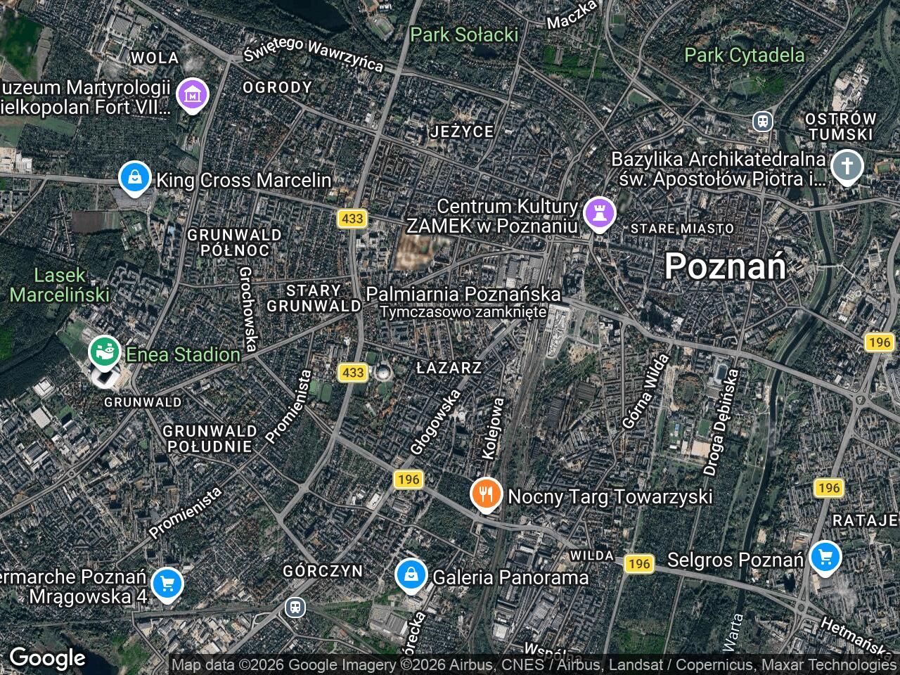 Nieruchomość komercyjna do wynajęcia bez pośredników 
 
 ul. Jana Matejki 
 
 Poznań Grunwald - Widok 2