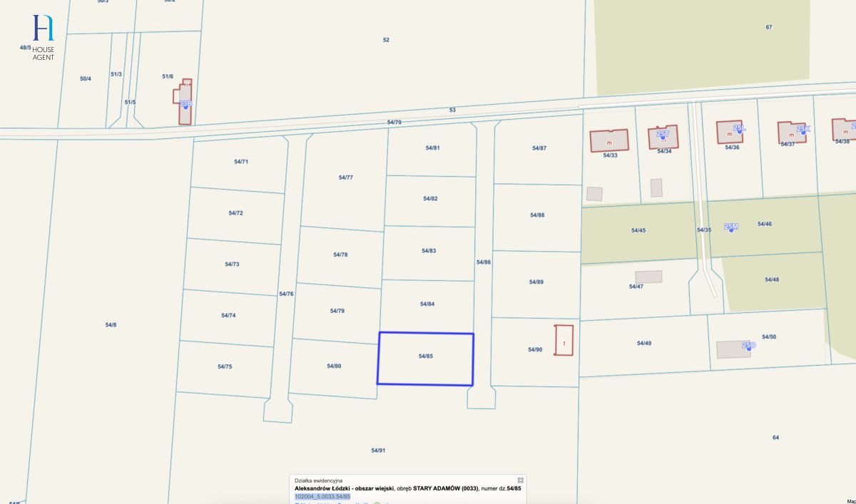Działka budowlana Stary Adamów, ul. Działkowa. Zdjęcie 2