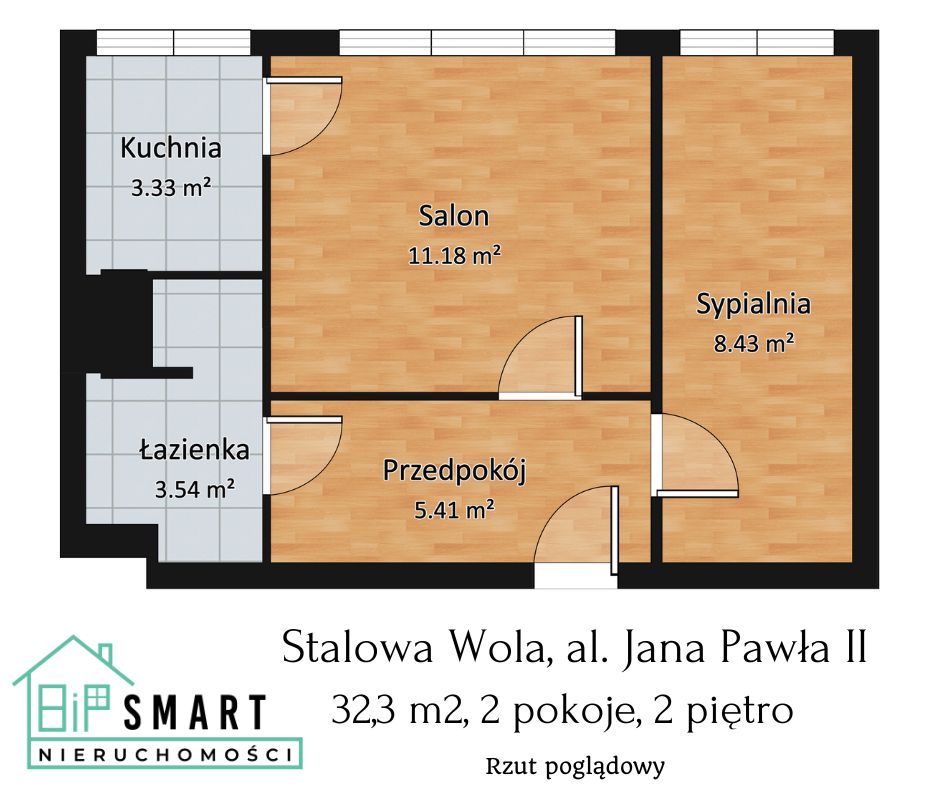Mieszkanie 2-pokojowe Stalowa Wola, al. Jana Pawła II. Zdjęcie 11