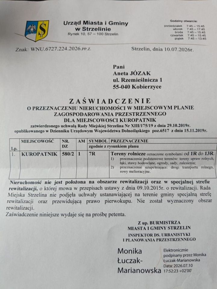 Działka rolna Kuropatnik. Zdjęcie 3