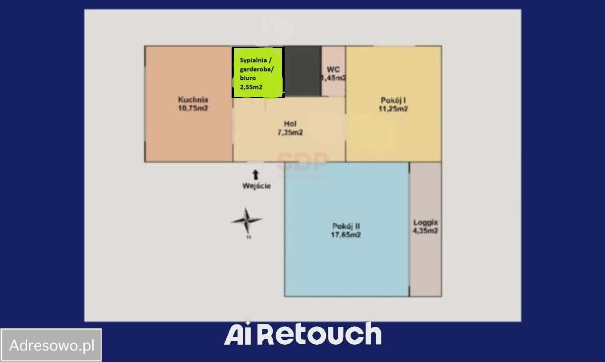 Mieszkanie 2-pokojowe Łódź Chojny, ul. Mieszkalna. Zdjęcie 12