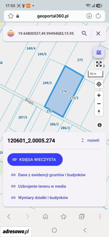 Działka budowlana Kłokoczyn. Zdjęcie 4