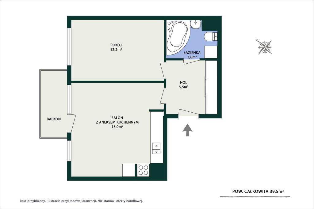 Mieszkanie 2-pokojowe Pruszków, ul. Władysława Broniewskiego. Zdjęcie 7