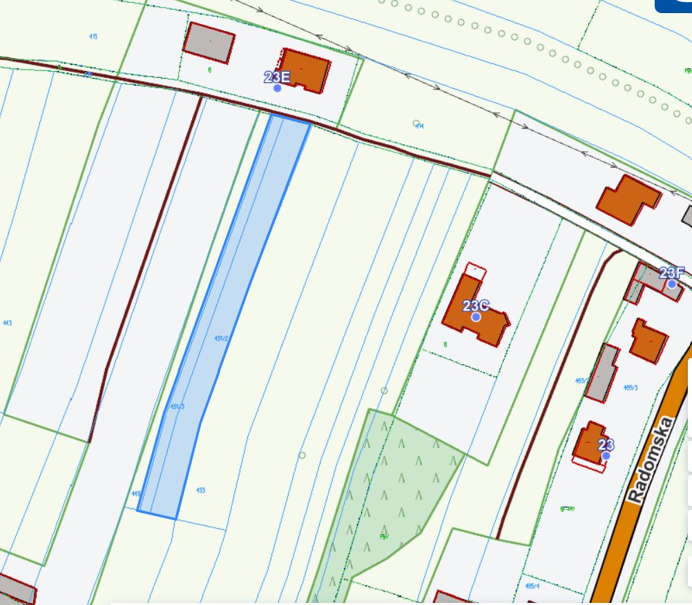 Działka rolno-budowlana Wąchock, ul. Radomska