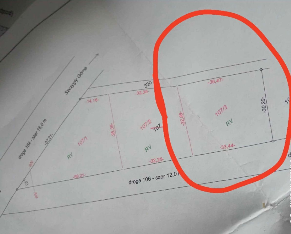 Działka budowlana Szczygły Dolne