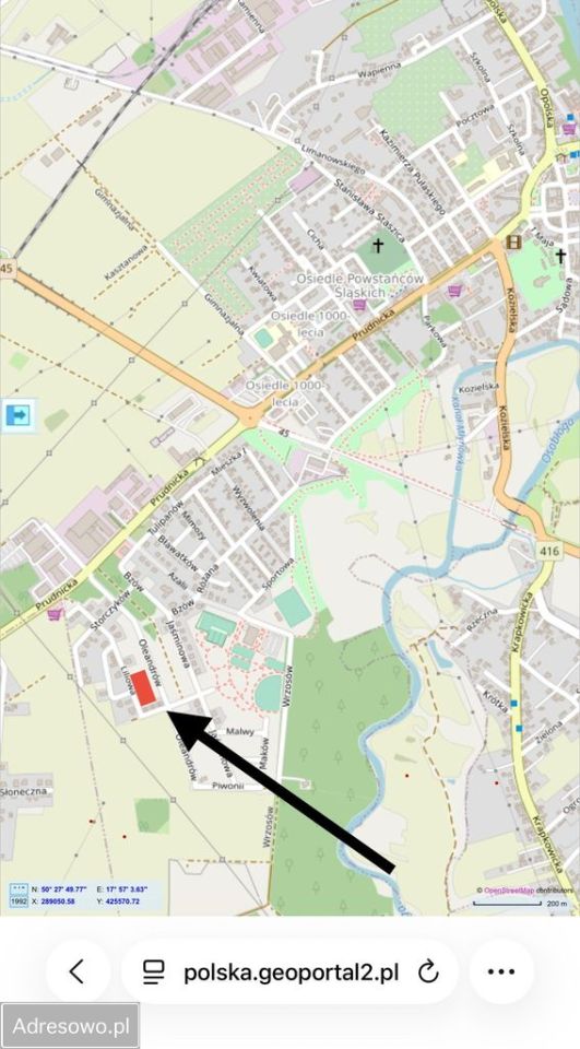 Działka budowlana Krapkowice, ul. Liliowa. Zdjęcie 2