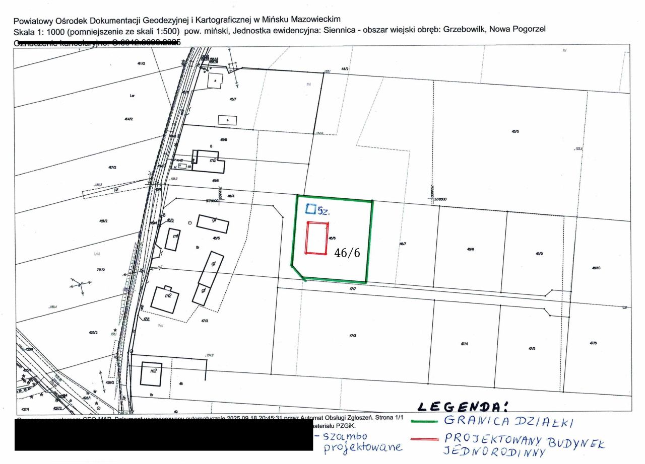 Działka budowlana Nowa Pogorzel, ul. Wiśniowa