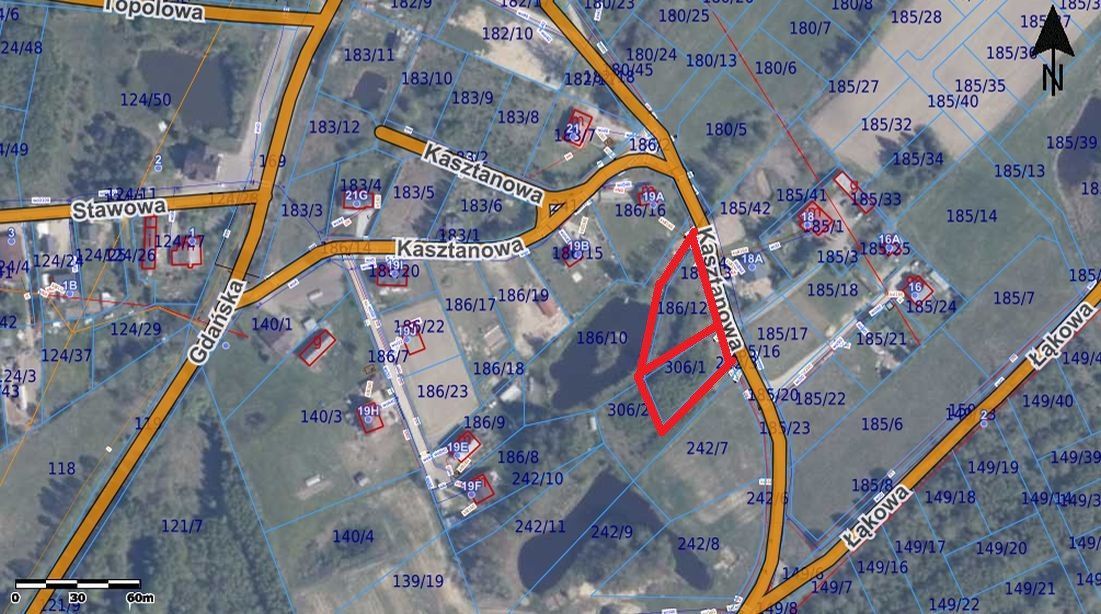 Działka inwestycyjna Pomlewo, ul. Kasztanowa. Zdjęcie 6