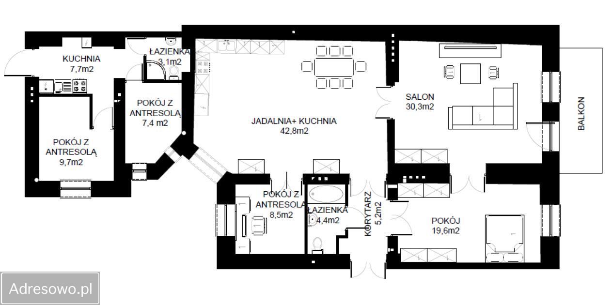 Mieszkanie 5-pokojowe Łódź Śródmieście, ul. Andrzeja Struga. Zdjęcie 19