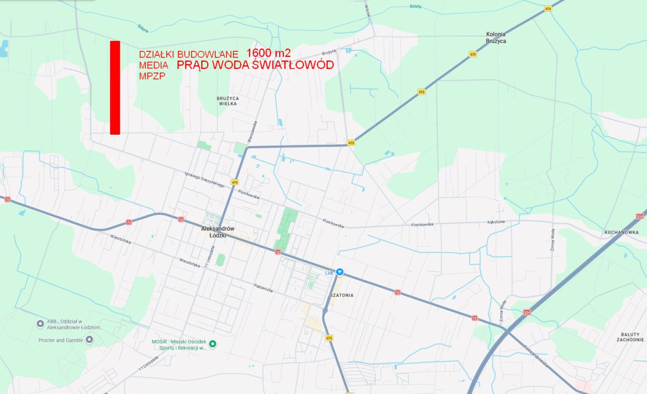 Działka budowlana Ruda-Bugaj, DZIAŁKI BUDOWLANE MEDIA MPZP. Zdjęcie 2