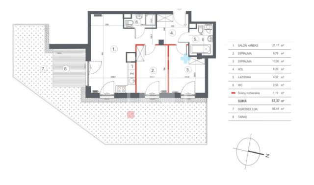 Mieszkanie 3-pokojowe Warszawa Włochy, ul. Wschodu Słońca. Zdjęcie 7
