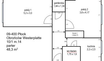 Mieszkanie 2-pokojowe Płock Stare Miasto, ul. Obrońców Westerplatte