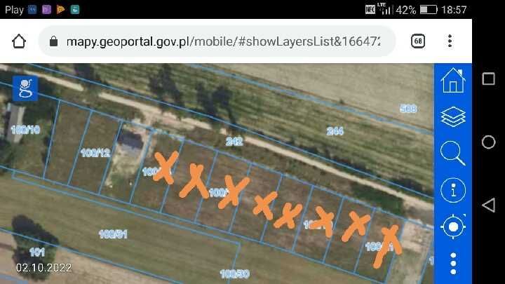 Działka budowlana Dąbrowica-Kolonia. Zdjęcie 4