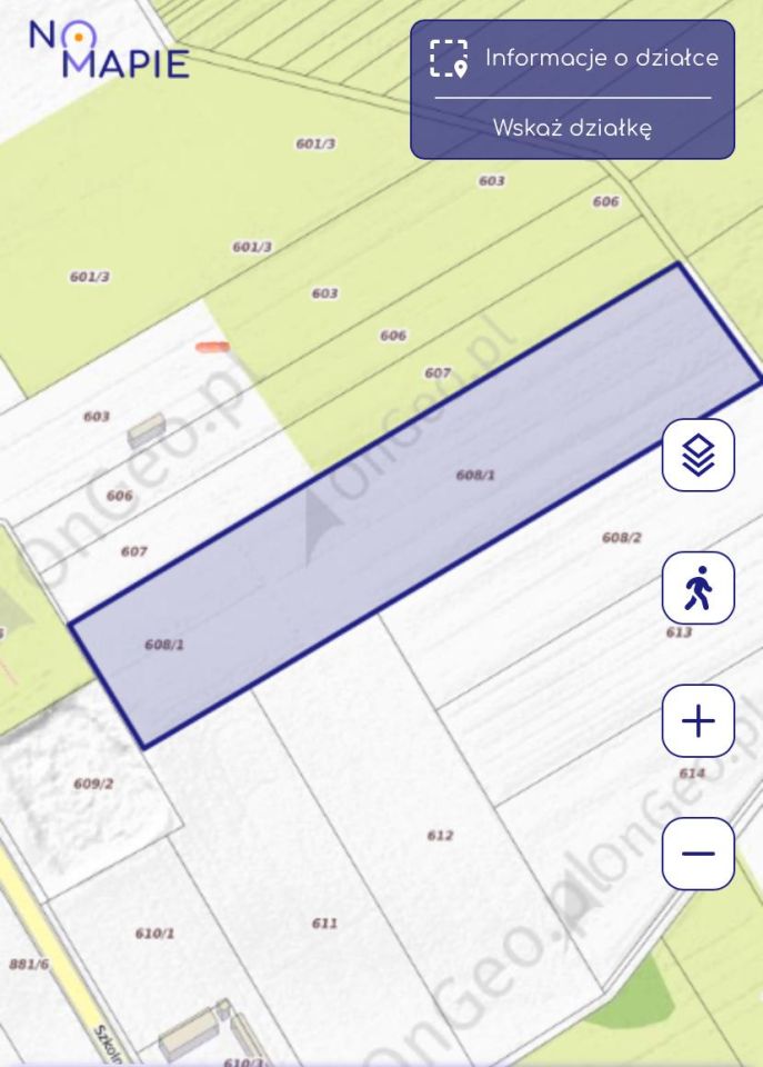 Działka rolna Radzików Wielki, ul. Szkolna. Zdjęcie 1