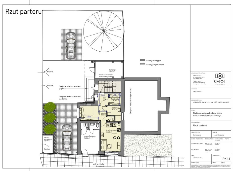 bliźniak, 4 pokoje Kielce Czarnów, ul. Hoża. Zdjęcie 11