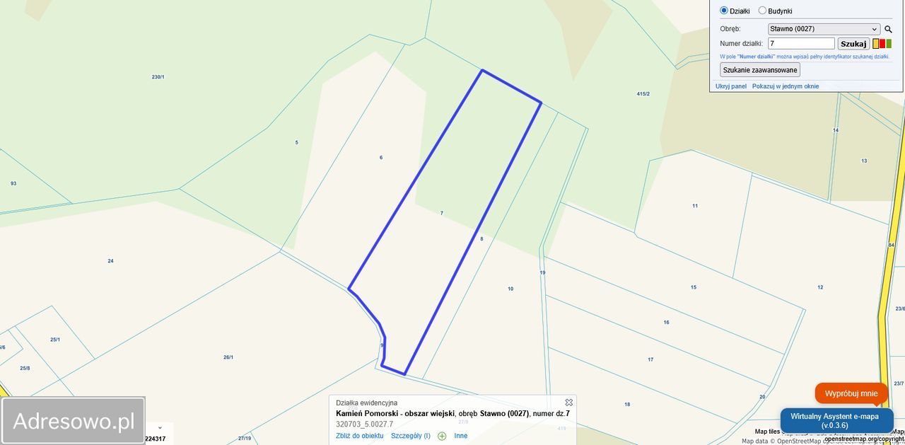 Działka rolna Stawno. Zdjęcie 3