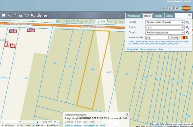 Działka leśna Rokitno Szlacheckie. Zdjęcie 1