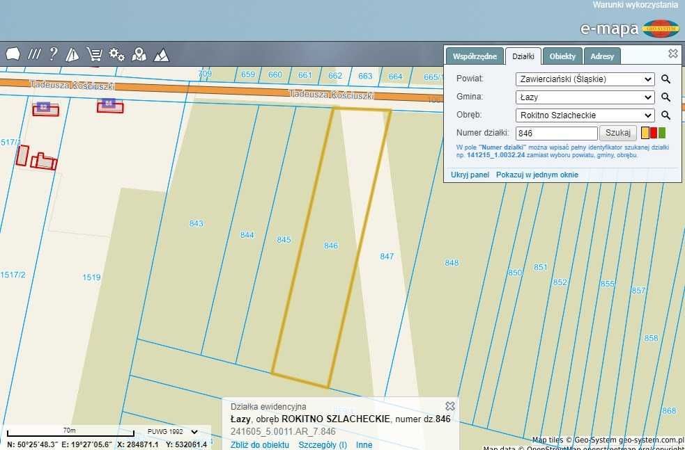 Działka leśna Rokitno Szlacheckie. Zdjęcie 1