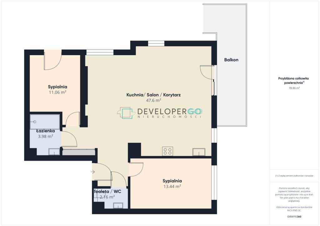 Mieszkanie 3-pokojowe Białystok Dojlidy Górne, ul. Żubrów. Zdjęcie 19