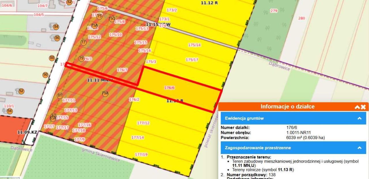 Działka rolno-budowlana Skierniewice, ul. Łódzka. Zdjęcie 3