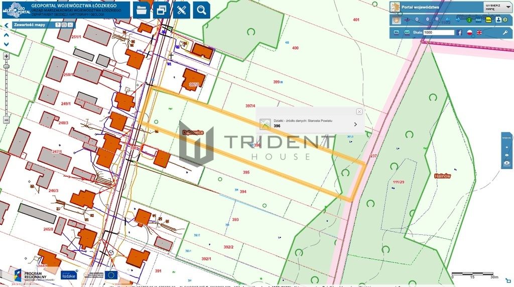Działka budowlana Dąbrowice. Zdjęcie 3