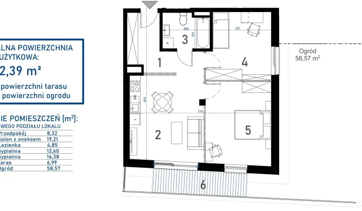 Mieszkanie 2-pokojowe Kraśnik, ul. Lubelska