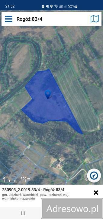 Działka rolna Rogóż