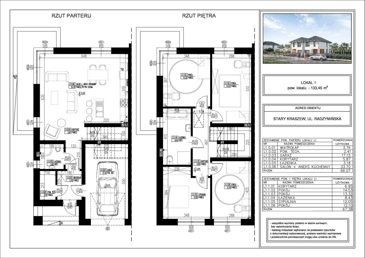 dom szeregowy, 5 pokoi Stary Kraszew, ul. Radzymińska. Zdjęcie 9